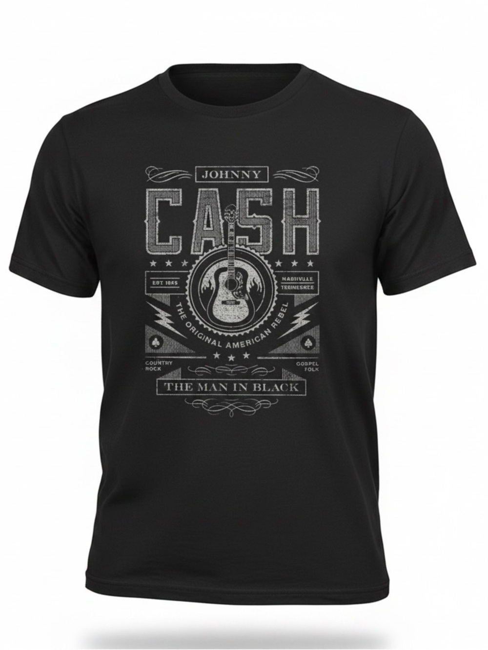 Merch Traffic Johnny Cash Short Sleeve Graphic Band Tee